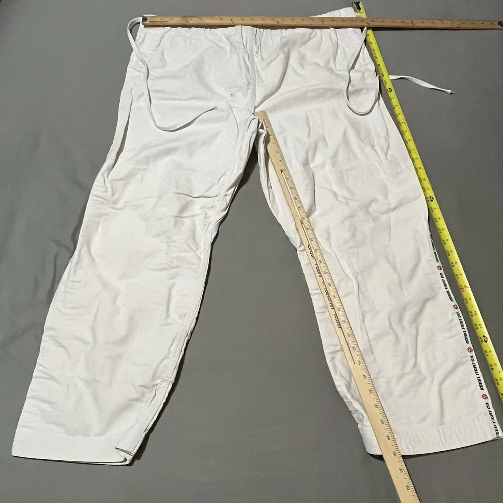 Jiu Jitsu Gi Pants Koral Fight Co Size A4 MKM White Karate Ninja Kickboxing - Picture 9 of 9